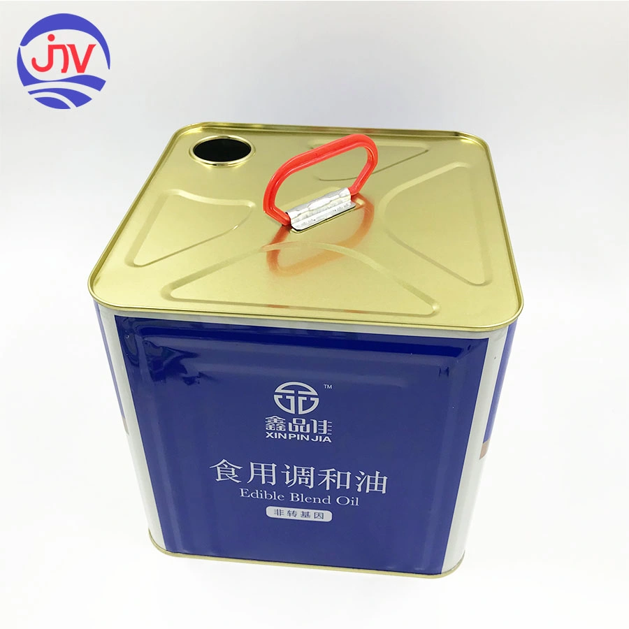 Big Square 10L Tin Can for Groundnut Peanut Oil Container