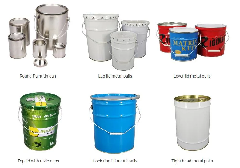 20 Liter Paint Tin Bucket/ Pail/ Barrel, Metal Paint Drum, Empty Paint Cans for Sale