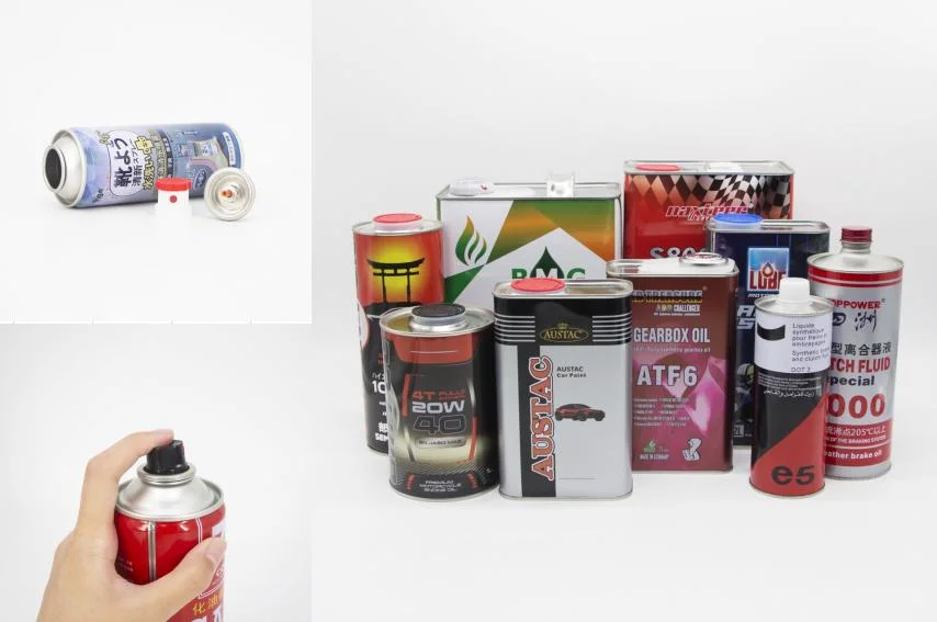 Square Metal Tin Can Customized Engine Oil Can Packaging 1L Square Lubricants Oil Tin Can