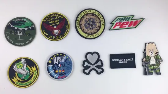 Cute Animal Design Laser Cut Border Custom Logo Embroidery Patch