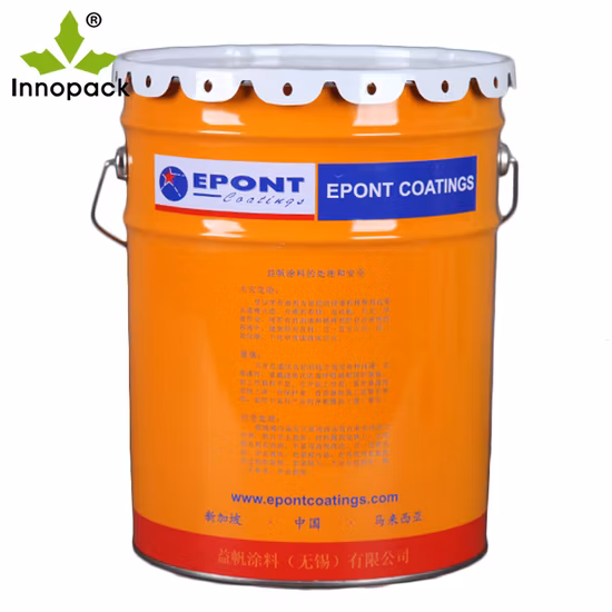 20L Metal Tin Pail with Lid and Handle for Paint Use