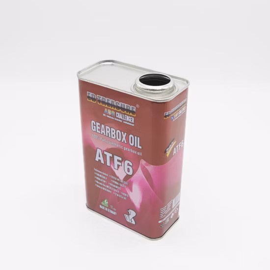 Square Metal Tin Can Customized Engine Oil Can Packaging 1L Square Lubricants Oil Tin Can