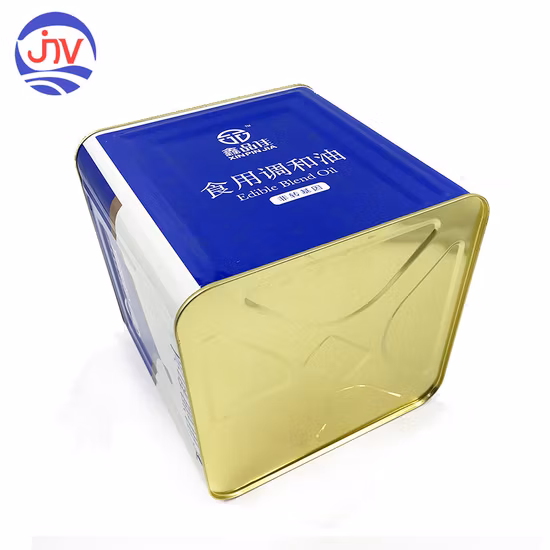 Big Square 10L Tin Can for Groundnut Peanut Oil Container