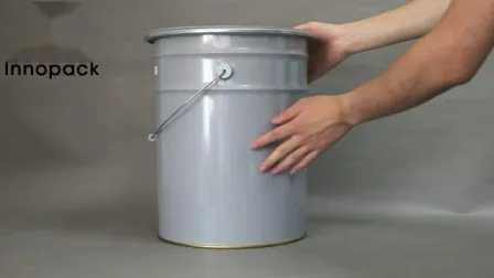 20 Liter Un Certificate Metal Hoop Bucket Pail with Lid for Paint Chemical